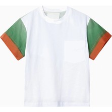 3.1 Phillip Lim Ombré Voile Detaylı Kadın T-Shirt
