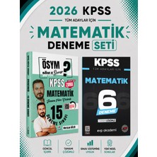 Anla Kazan Yayınları Dizgi 2026 Kpss Matematik Deneme & Kpss Matematik 6 Deneme Evp Akademi Seti