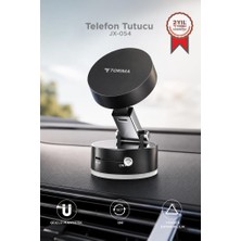 Torima Telefon Tutucu Manyetik 180 Derece Dönebilen  Ev Ofis Araç İçi Oto Aksesuarları JX054 Siyah