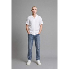 DeFacto %100 Pamuk Straight Fit Normal Bel Jean Pantolon H8248AX26SM
