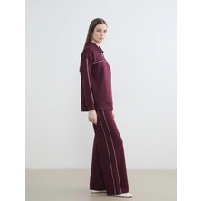 Lcw Modest Mürdüm Beli Lastikli Soft Touch Kadın Eşofman Altı