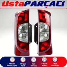 Ustaparçacı Fiat Fiorino Sağ Sol Arka Stop Lambası Takımı 2008-2015 Yan Açılan Kapı Uyumlu