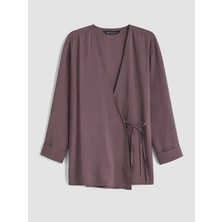 Lcw Modest Pembe Dokulu Modal Karışımlı Kadın Kimono