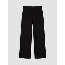 Lcw Modest Siyah Soft Touch Taşlı Kadın Eşofman Altı