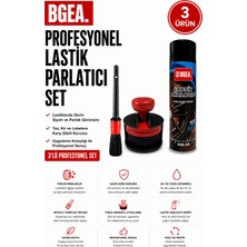 BGEA Greencar Wash Profesyonel 500 ml Lastik Parlatıcı Seti-Çok Amaçlı Fırça Aparatlı&detay Temizlik Fırças