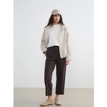 Lcw Modest Kahverengi Beli Lastikli Soft Touch Kadın Eşofman Altı