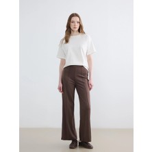 Lcw Modest Kahverengi Beli Lastikli Soft Touch Kadın Eşofman Altı
