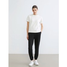 Lcw Vision Siyah Beli Lastikli Kadın Jogger Eşofman Altı