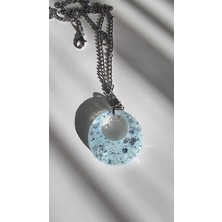 Bn.starlights Mavi Pırıltı Epoksi Kolye