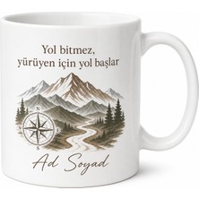 Tupya Gift Nomad Baskılı Göçebe Ruhlu Gezginlere Özel Tasarım Çay Kupası Hediye