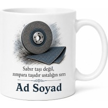 Tupya Gift Taşlama Ustası Pürüzsüz Yüzey Işleyicisi Isim Yazılı Kupa Bardak Hediye