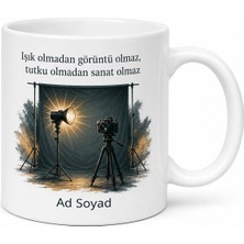 Tupya Gift Fotoğraf Stüdyosu Vesikalık Fon Perdesi Flaş Işığı Temalı Kupa Bardak Hediye