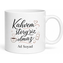 Tupya Gift Story Atmadan Kahve Içmeyenlere Estetik Şık Kupa Bardak Hediye