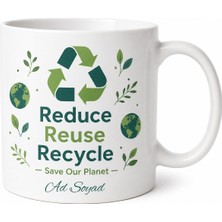 Tupya Gift Recycle Baskılı Geri Dönüşüm Ingilizce Kupa Bardak Çevreci Hediye