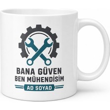 Tupya Gift Bana Güven Ben Mühendisim Yazılı Kupa Bardak Hediye