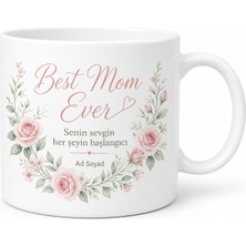 Tupya Gift Best Mom Ever Yazılı Dünyanın En Iyi Annesi Kupa Bardak Anneye Hediye
