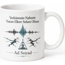 Tupya Gift Deprem Bilimcisine Hediye Fay Hattı Sismograf Tektonik Plaka Sarsıntı Izleme Kupa Bardak