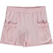 Civil Girls Torba Cep Detaylı 6-9 Yaş Şort - Pudra