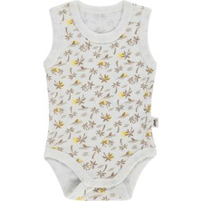 Civil Baby Palmiye Empirme 0-24 Ay Çıtçıtlı Badi - Ekru