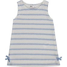 Civil Girls Fiyonklu 2-5 Yaş Elbise - Mavi
