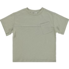 Civil Boys Basic Flamlı  2-5 Yaş Tişört - Gri
