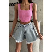 Ded Collection Kadın Kısa Kot Şort
