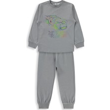 Civil Boys Araba Baskılı 2-5 Yaş Pijama Takımı - Gri