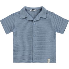 Civil Boys Basic Waffle 2-5 Yaş Gömlek - Mavi
