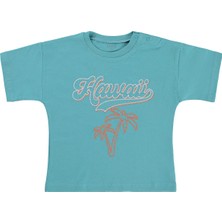 Civil Baby Hawaii Baskılı 6-18 Ay Tişört - Yeşil