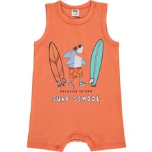 Civil Baby Surf School Baskılkı 6-18 Ay Tulum - Kırmızı