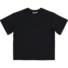 Civil Boys Basic Flamlı 6-9 Yaş Tişört - Siyah