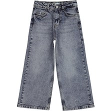 Civil Girls Taş Baskılı 10-13 Yaş Pantolon Kot - Mavi