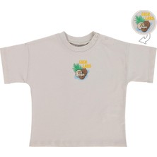Civil Baby Coco Labs Baskılı 6-18 Ay Tişört - Bej