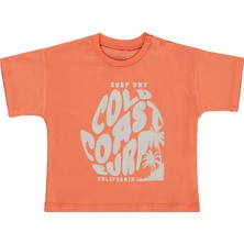 Civil Baby Surf Day Baskılı 6-18 Ay Tişört - Kırmızı