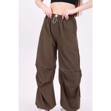 Ded Collection Kadın Paraşüt Bilek Ayarlamalı Bol Pantolon