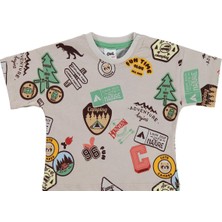 Civil Baby Patch Empirme 6-18 Ay Tişört - Bej