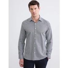Lcw Busıness Siyah Slim Fit Ekose Erkek Gömlek