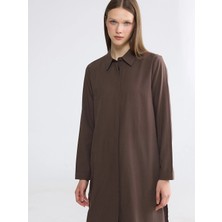 Lcw Modest Kahverengi Kadın Gömlek Tunik