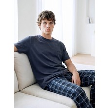 LC Waikiki Lc Waıkıkı Antrasit Standart Kalıp Erkek Pijama Takımı