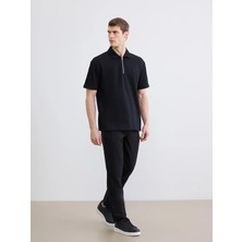Lcw Vision Siyah Standart Kalıp Gabardin Erkek Pantolon