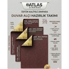 Kayatex Online Duvar Alçı Hazırlık Takımı Esnek Takoz Uyumlu Zımpara 3lü Karma Set