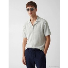Lcw Vision Beyaz Regular Fit Erkek Basic Dokulu Gömlek