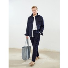 Lcw Vision Lacivert Slim Fit Keten Karışımlı Erkek Pantolon