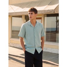 Lcw Vision Yeşil Regular Fit Erkek Dokulu Gömlek