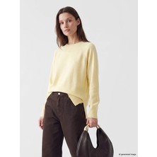 Lcw Modest Sarı Bisiklet Yaka Kadın Triko Tunik