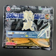 Ecogear Jukusei Aqua Swim Shrimp 3 Inç J04 Hoya Yellow Silikon Yem