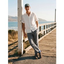 Lcw Vision Yeşil Regular Fit %100 Keten Erkek Pantolon