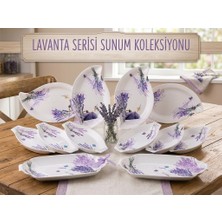 Noble Life Lavanta Desenli 12 Parça Kahvaltı ve Sunum Seti