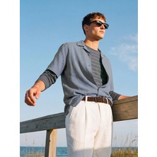 Lcw Vision Mavi Regular Fit Dokulu Erkek Gömlek