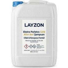 Layzon Altın Seri Oto Şampuan Ekstra Parlaklık Konsantre 20 L